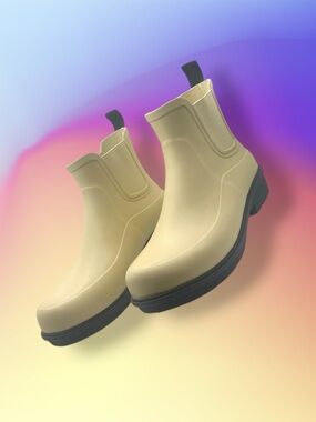 FitFlop Women's WONDERWELLY Chelsea Rain Boot Size 8